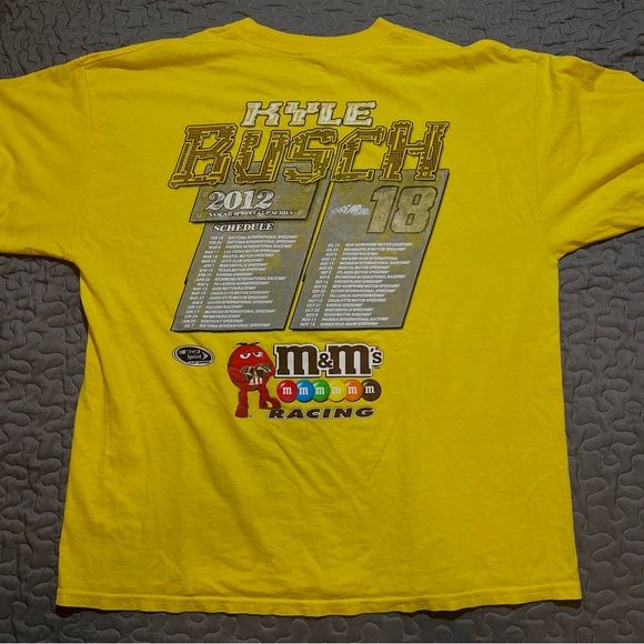 NASCAR Kyle Busch Yellow Tee • Sz 2XL - Picture 3 of 3